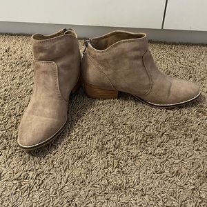 Madden Girl tan booties